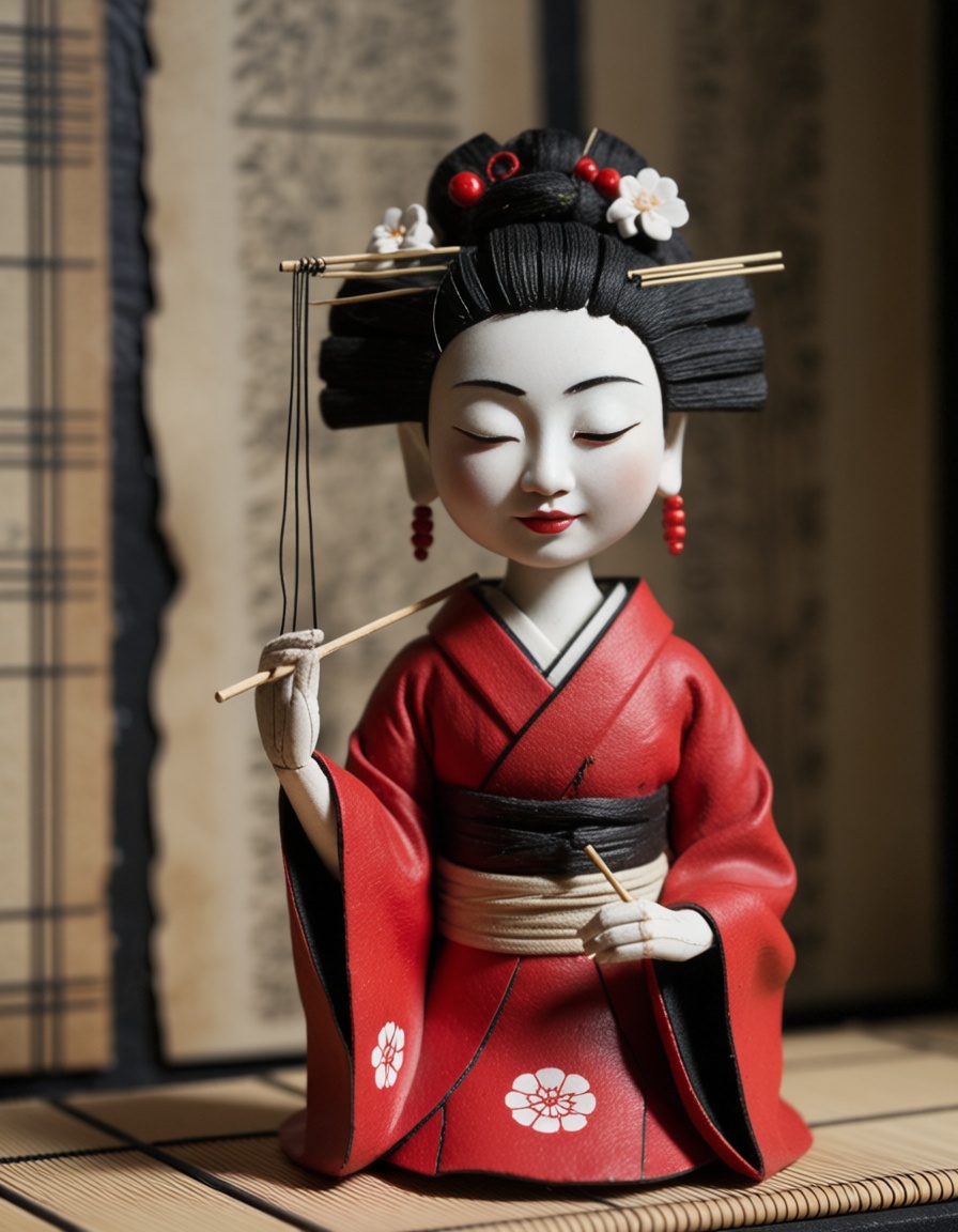ehstopmotion,  portrait of a geisha on Tensor.Art