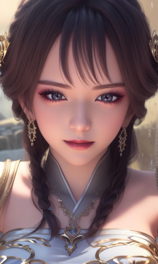 (,1girl, ,best quality, ),looking at viewer, <lora:370-DA-百炼成神-云洛-黑化:0.7>,,,ultra detailed background,ultra detailed background,ultra realistic 8k cg, ,masterpiece, (( , )),tamari \(flawless\),    ,castle,     (hydrokinesis),  (()), (),