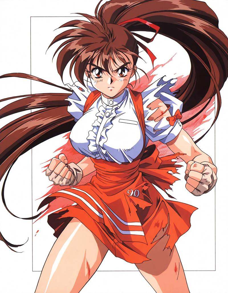 retro glossy anime magazine aesthetic,  worn photocopy texture,  slightly faded colors on Tensor.Art
