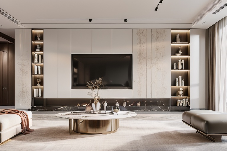 Lao Chen Jingdian, Living room, TV, no humans, , window, table, book,interior design, living room, masterpiece,best quality,unreal engine 5 rendering,movie light,movie lens,movie special effects,detailed details,HDR,UHD,8K,Indoor, living room, TV_ cabinet 