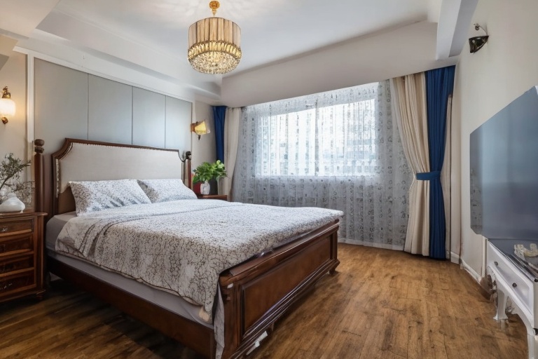 best quality,masterpiec8K.HDR.Intricate details,ultra detailed,8k,masterpiece,best quality,bedroom,<lora:bedroom_20240228233245-000019:1>,European style,