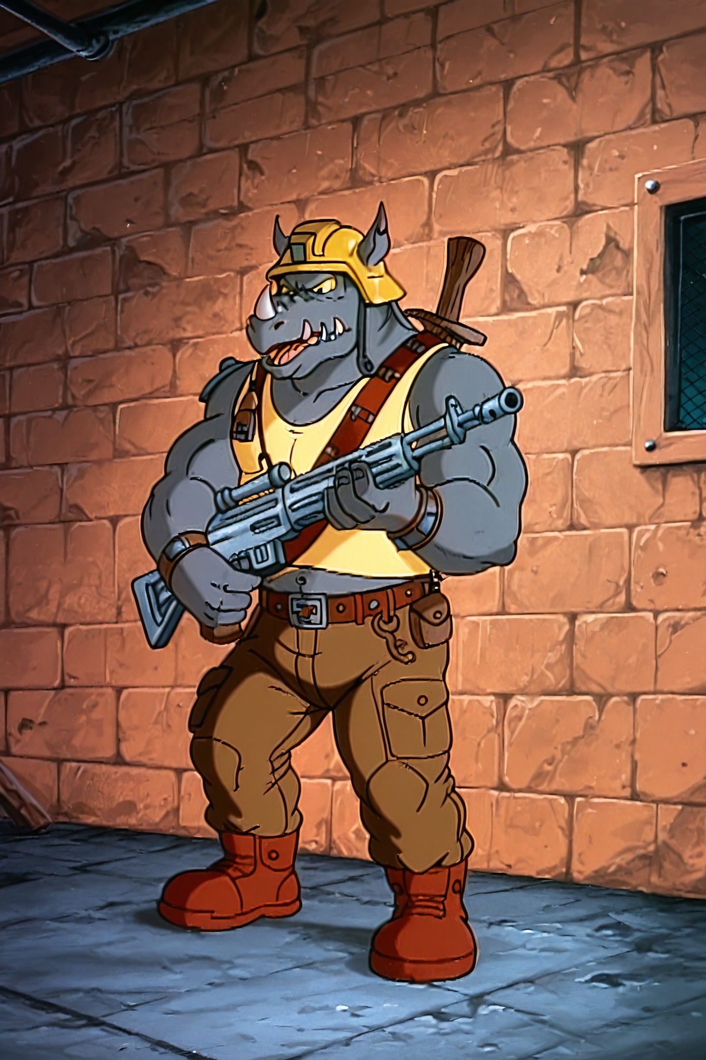 TMNT1987 Style,  rocksteady87,  weapon by flyx3 on Tensor.Art