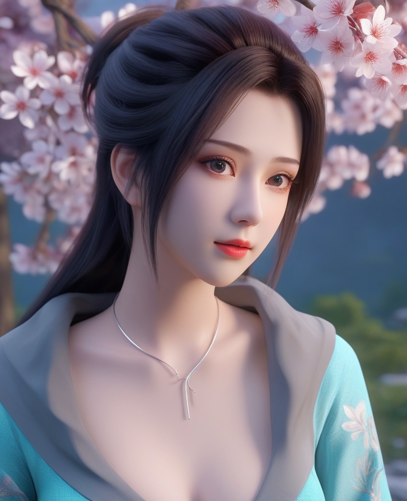 <lora:577-DA-XL-斗破苍穹-云韵-黑服:0.8>(,1girl, ,best quality, ),looking at viewer,  ,ultra detailed background,ultra detailed background,ultra realistic 8k cg,, ,masterpiece, (( , )),, , , hyper blossom,    (cleavage), (), ,,
