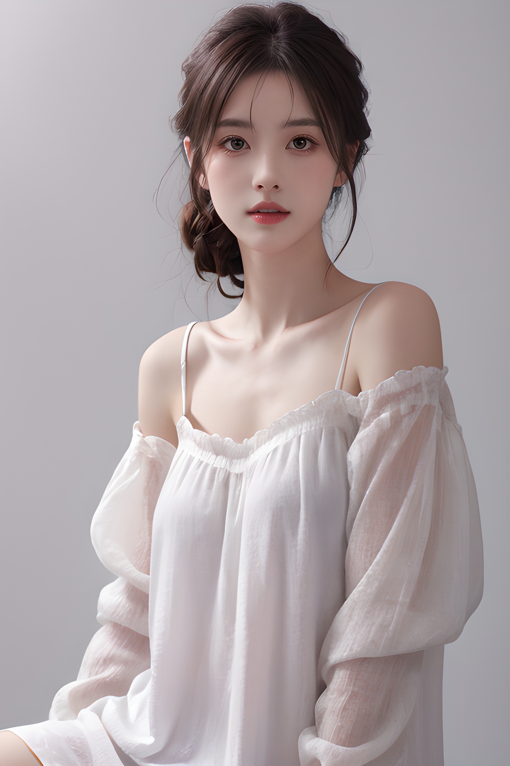 <lora:0810_08:0.7>,simple background,nightgown,, 1girl,realistic,masterpiece, best quality, photorealistic, HDR,detail