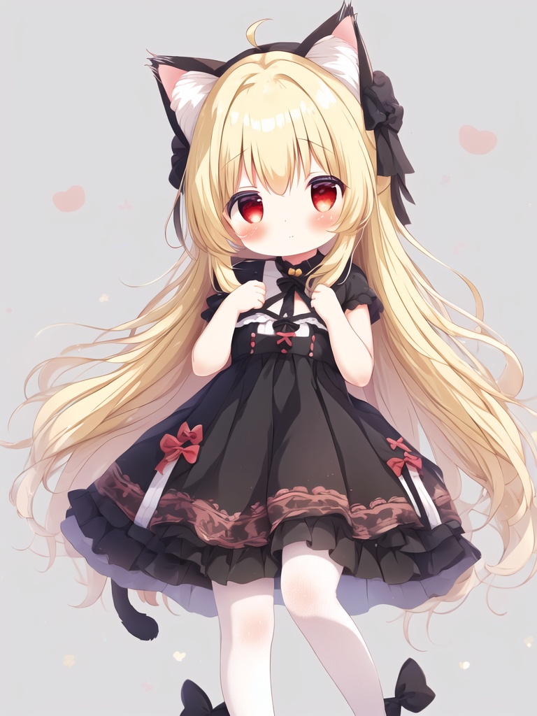 <lora:20240504-1:1>,1girl,loli,kawaii,cute,simple background,blonde hair,long hair,cat ears,red eyes,white_bodystocking,dress,, masterpiece, best quality,