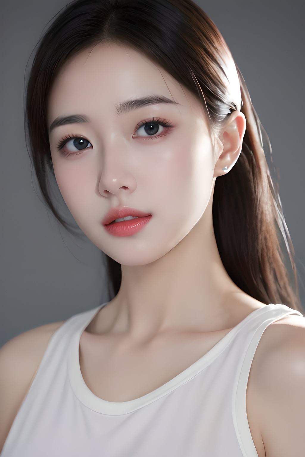 <lora:0811_10:0.7>,simple background,sportswear,, 1girl,realistic,masterpiece, best quality, photorealistic, HDR,detail