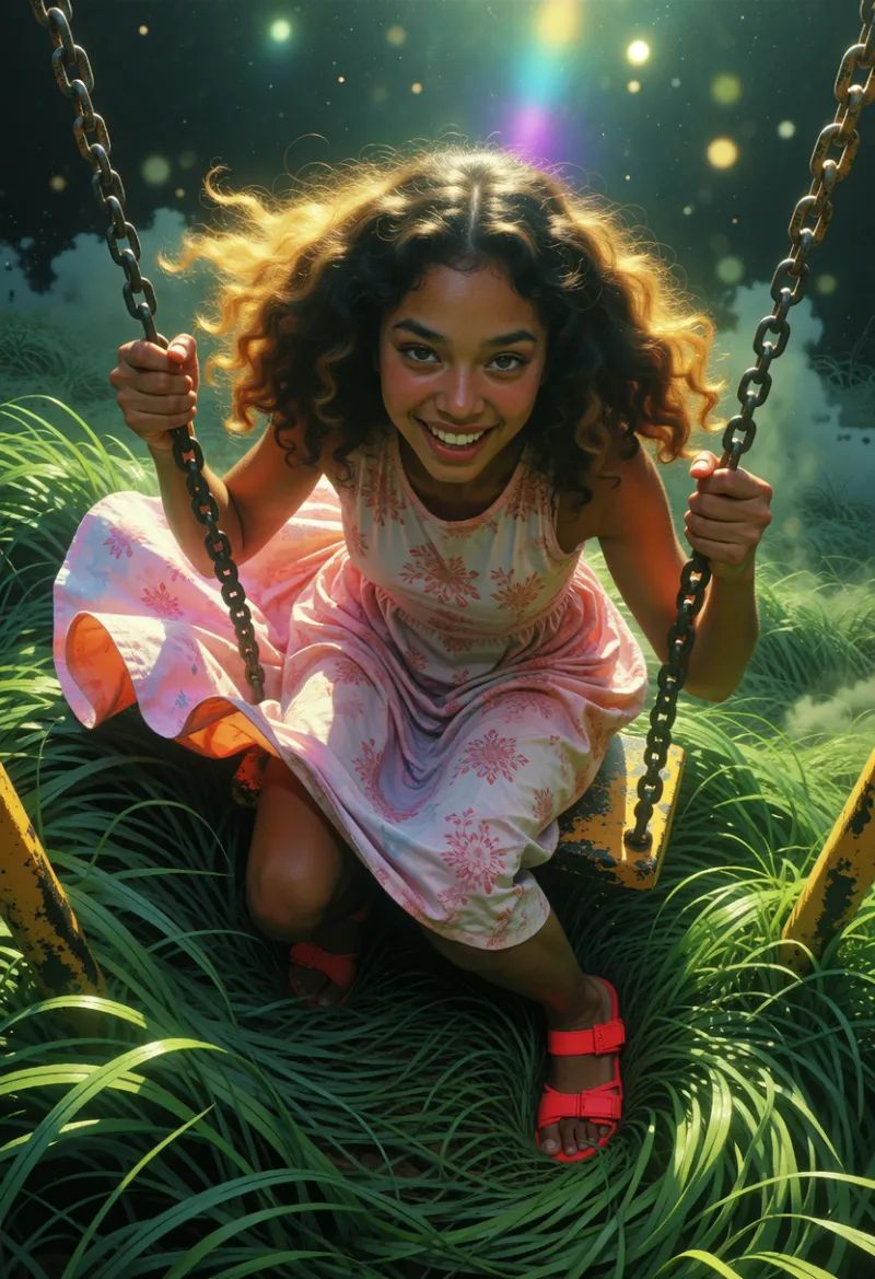 A high-angle,  bird's-eye view cinematic composition featuring Siale,  a young Tongan woman. Siale possesses a rich on Ten...