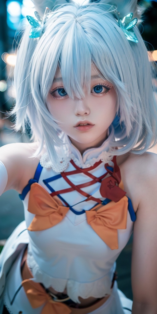 1girl,  <lora:sd-no.115-000002:1>,sleeveless shirt, Tokyo street,night, cityscape,city lights,close-up,, (8k, RAW photo, best quality, masterpiece:1.2),(realistic, photo-realistic:1.37),