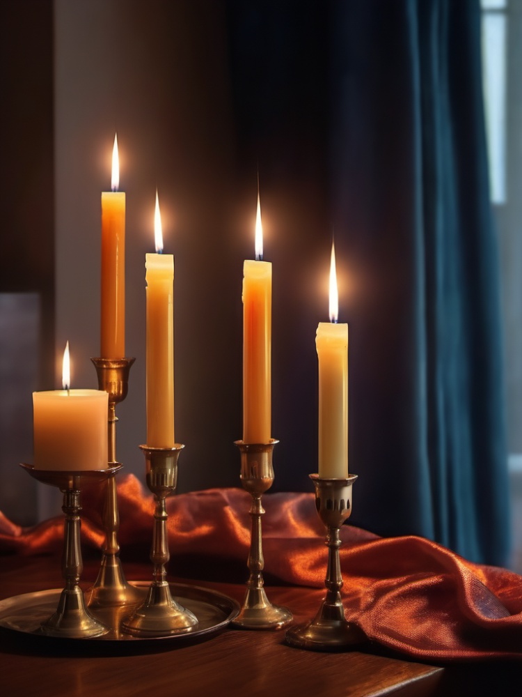 xingudian,candle,no humans,candlestand,fire,indoors,scenery,window,dark,curtains,candlelight,masterpiece,8K,realistic,UHD,<lora:xingudian 1.0:1>,