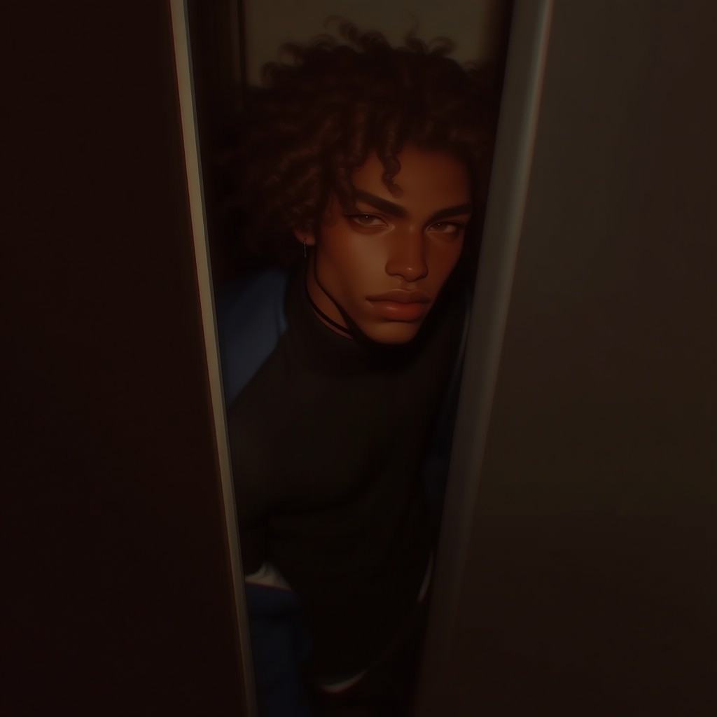JL8STYP3,  jl8styp3,  a young black man with tightly coiled on Tensor.Art