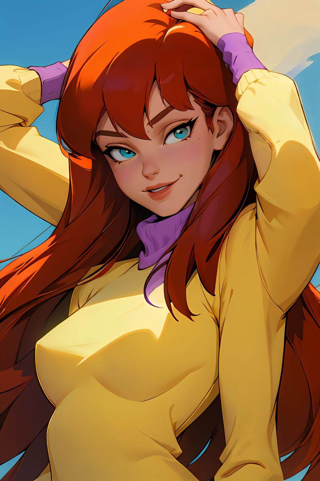 absurdres,  mary jane watson,  upper body on Tensor.Art