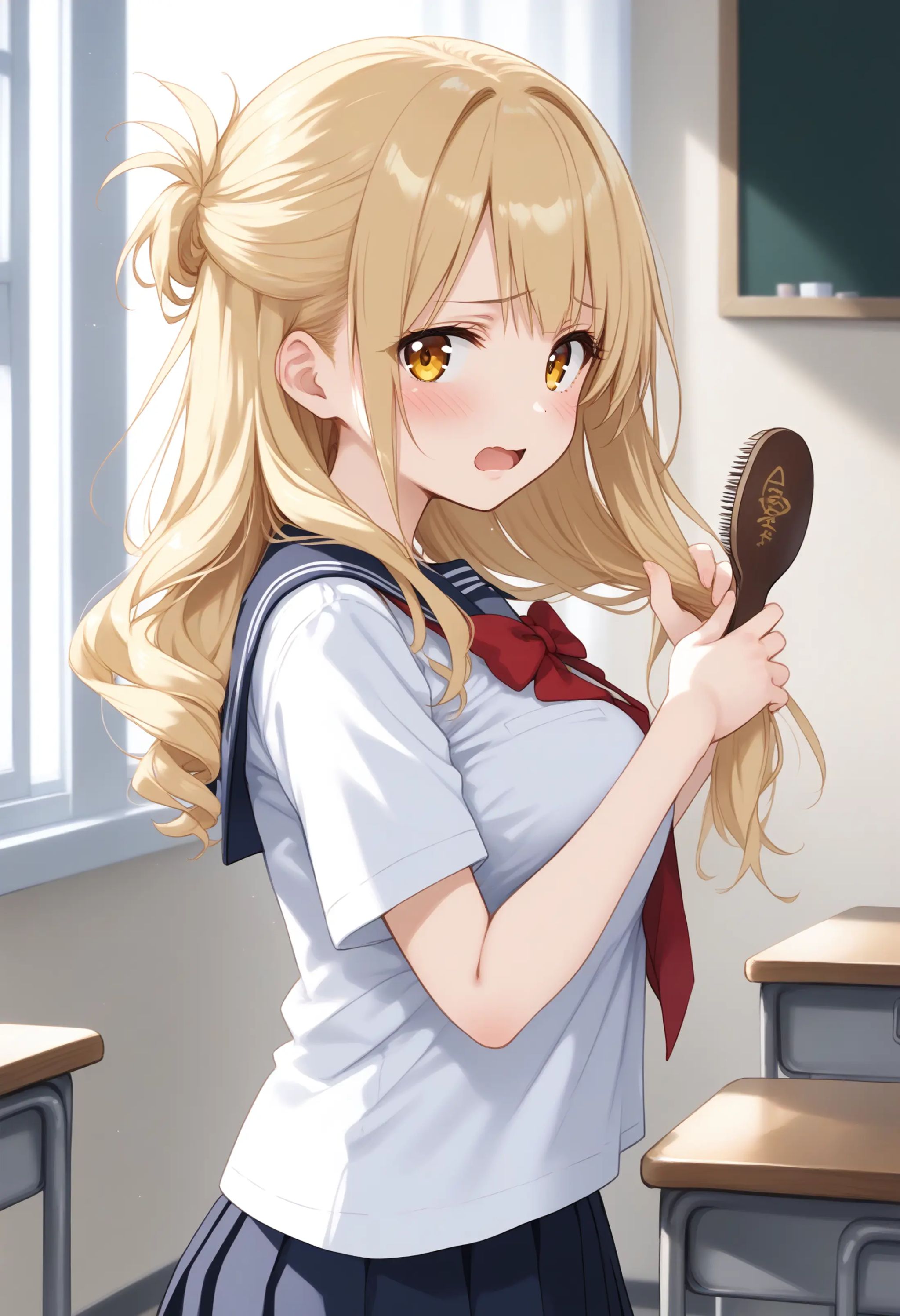 1girl,  school uniform,  medium breasts on Tensor.Art