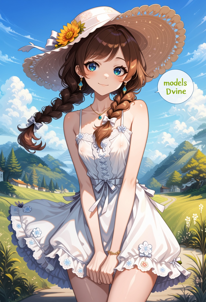 1girl,  sundress,  solo focus on Tensor.Art