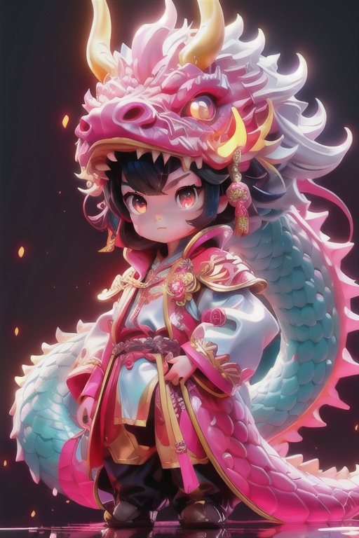 masterpiece,best quality,pink Dragon,in the style of kawacy,shiny eyes,1girl in (swimsuit:1.2),(holding sword:1.2),