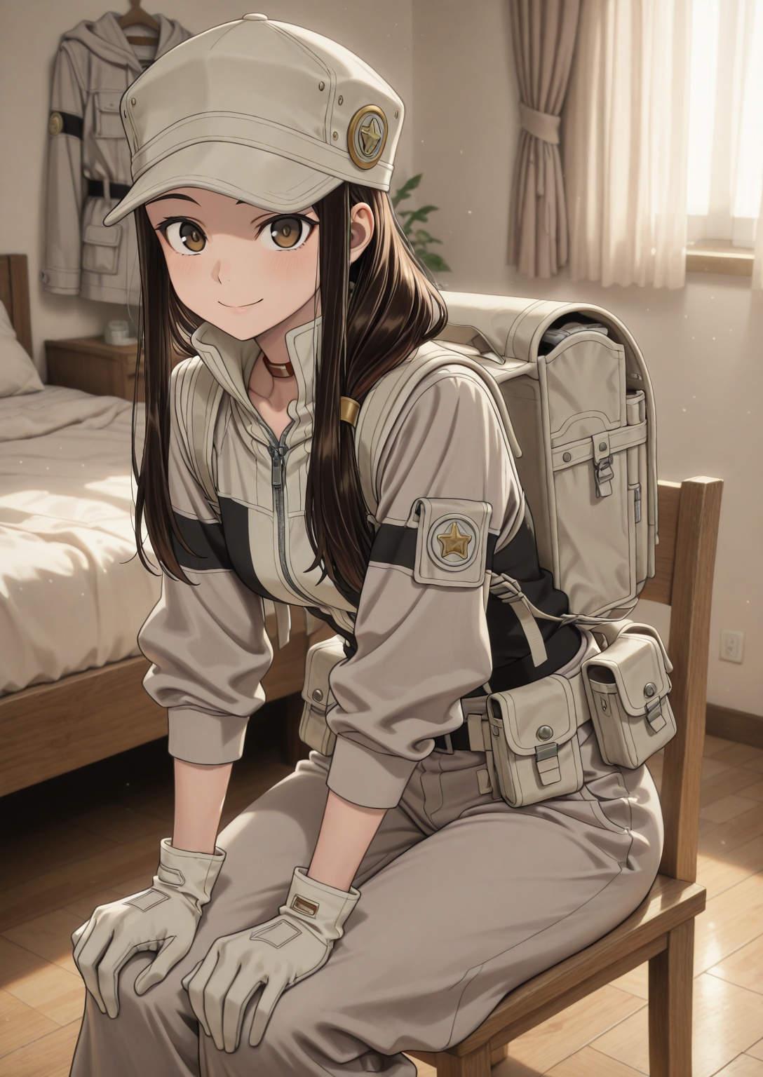 "1girl,  solo,  bedroom on Tensor.Art