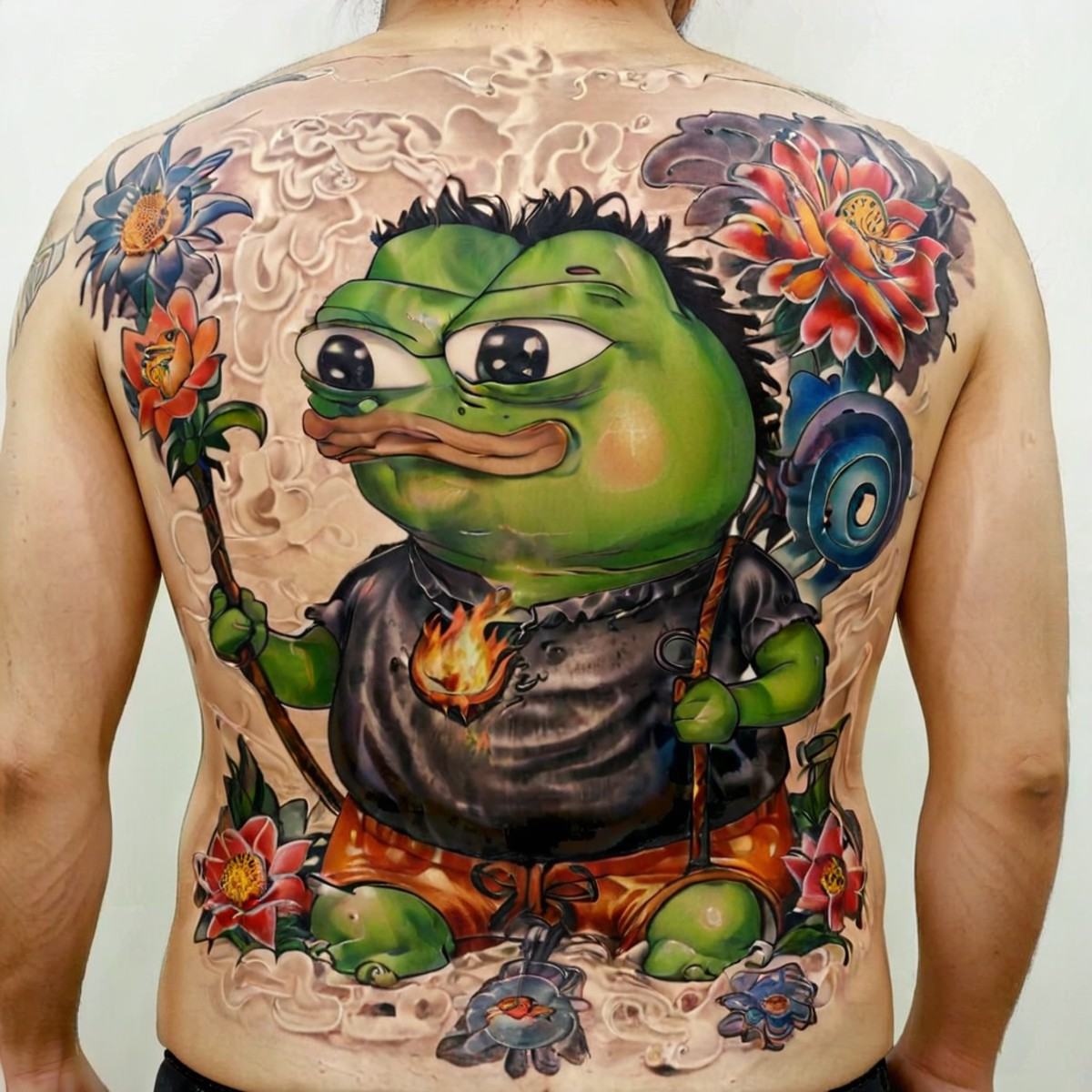 man with a striking tattoo of the apustaja,  ,  ultra-detailed on Tensor.Art