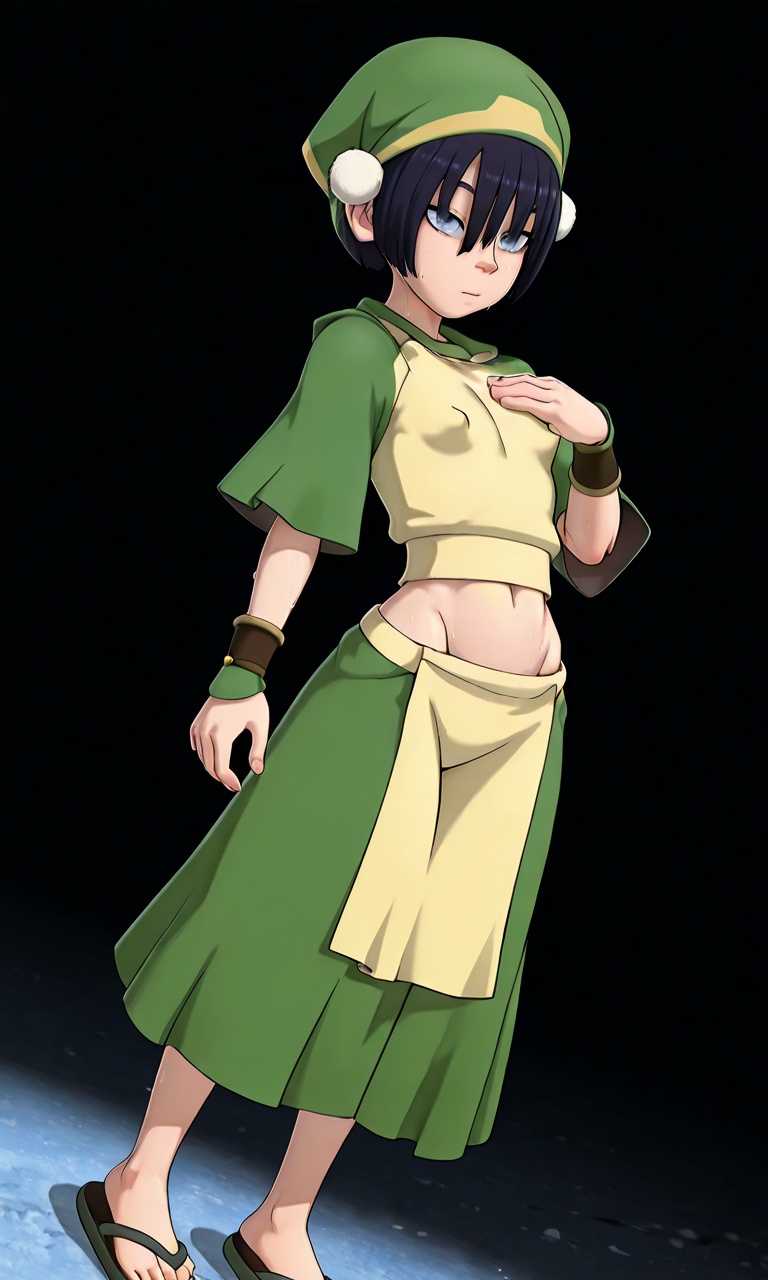 tiny waist,  defined groin,  perky round breasts on Tensor.Art