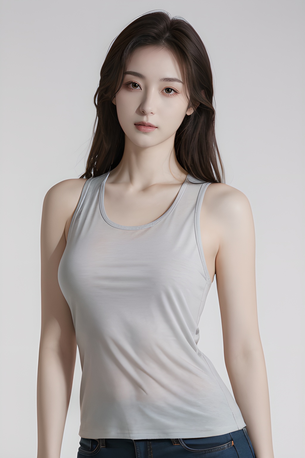 <lora:0814_09:0.7>,simple background,****_top,, 1girl,realistic,masterpiece, best quality, photorealistic, HDR,detail
