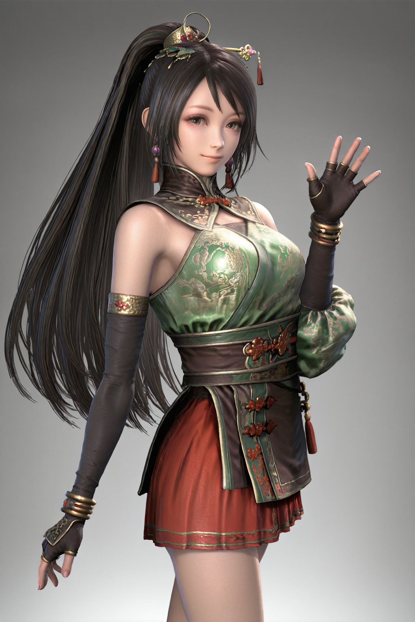 Dynasty Warriors Game CG Style,  guanyinping,  1girl on Tensor.Art