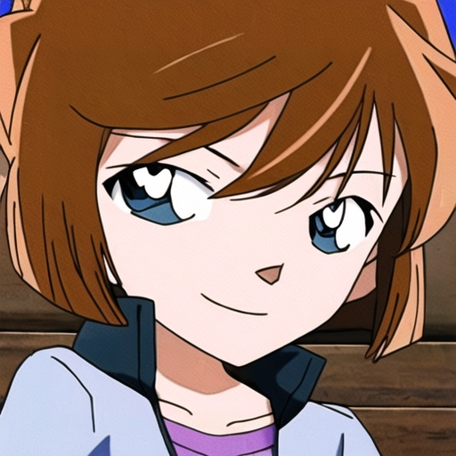 1girl,solo,brown hair,short hair,blue eyes,drinking straw,bangs,looking at viewer,shirt,smile,full_shot,<lora:huiiyuan0.02:1>,