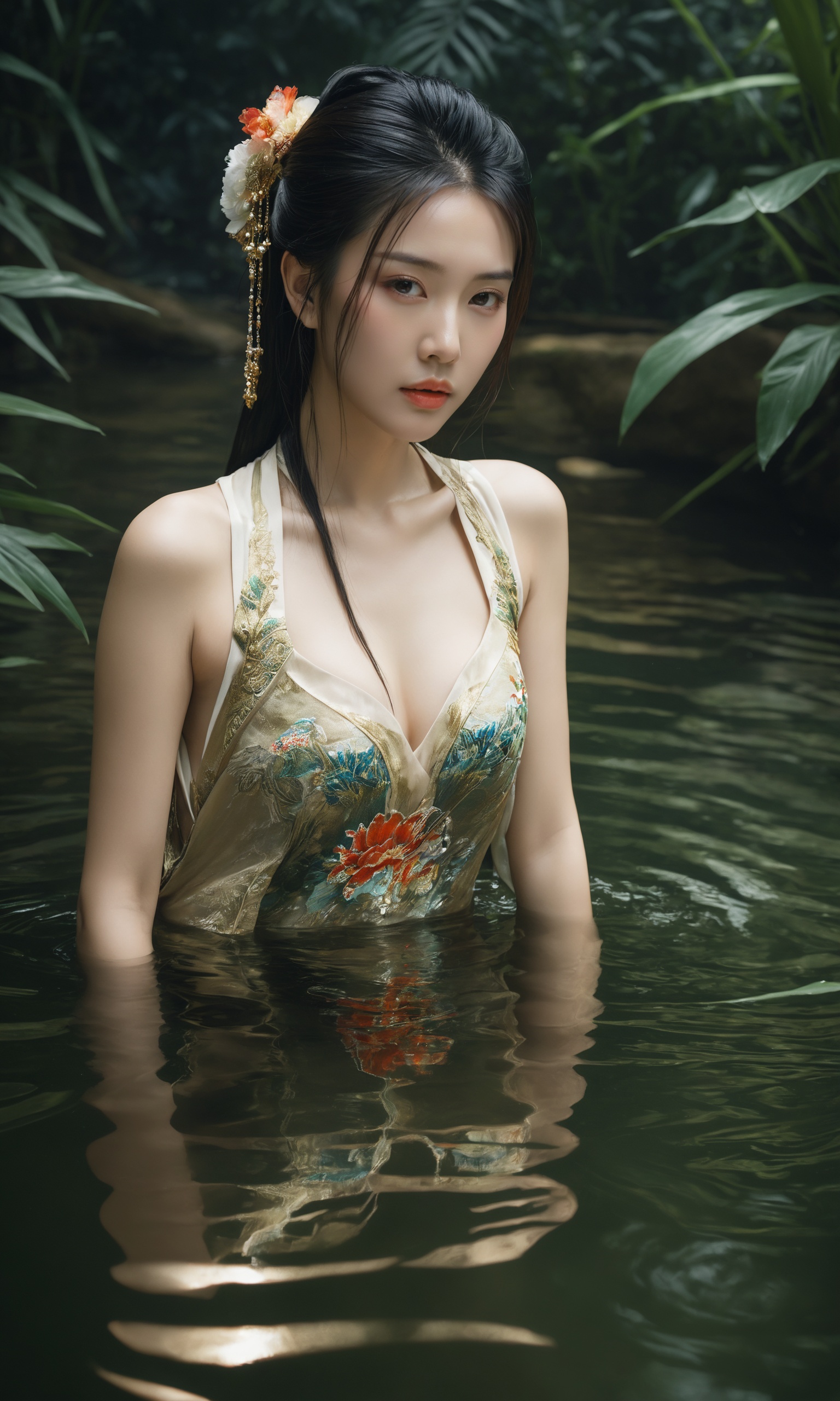 Realistic,  chinese girls,  big chest on Tensor.Art
