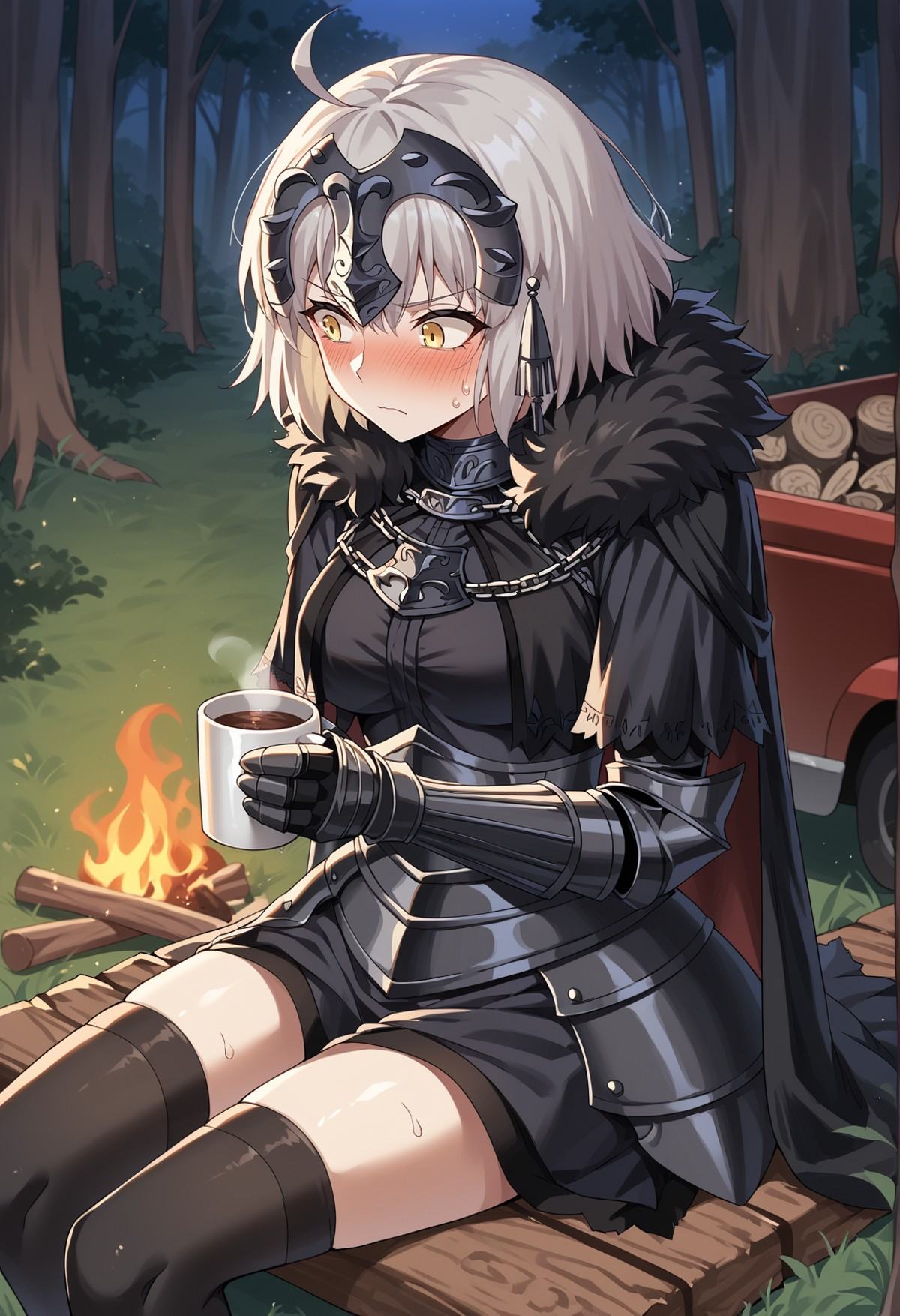 1girl,  short hair,  ahoge on Tensor.Art