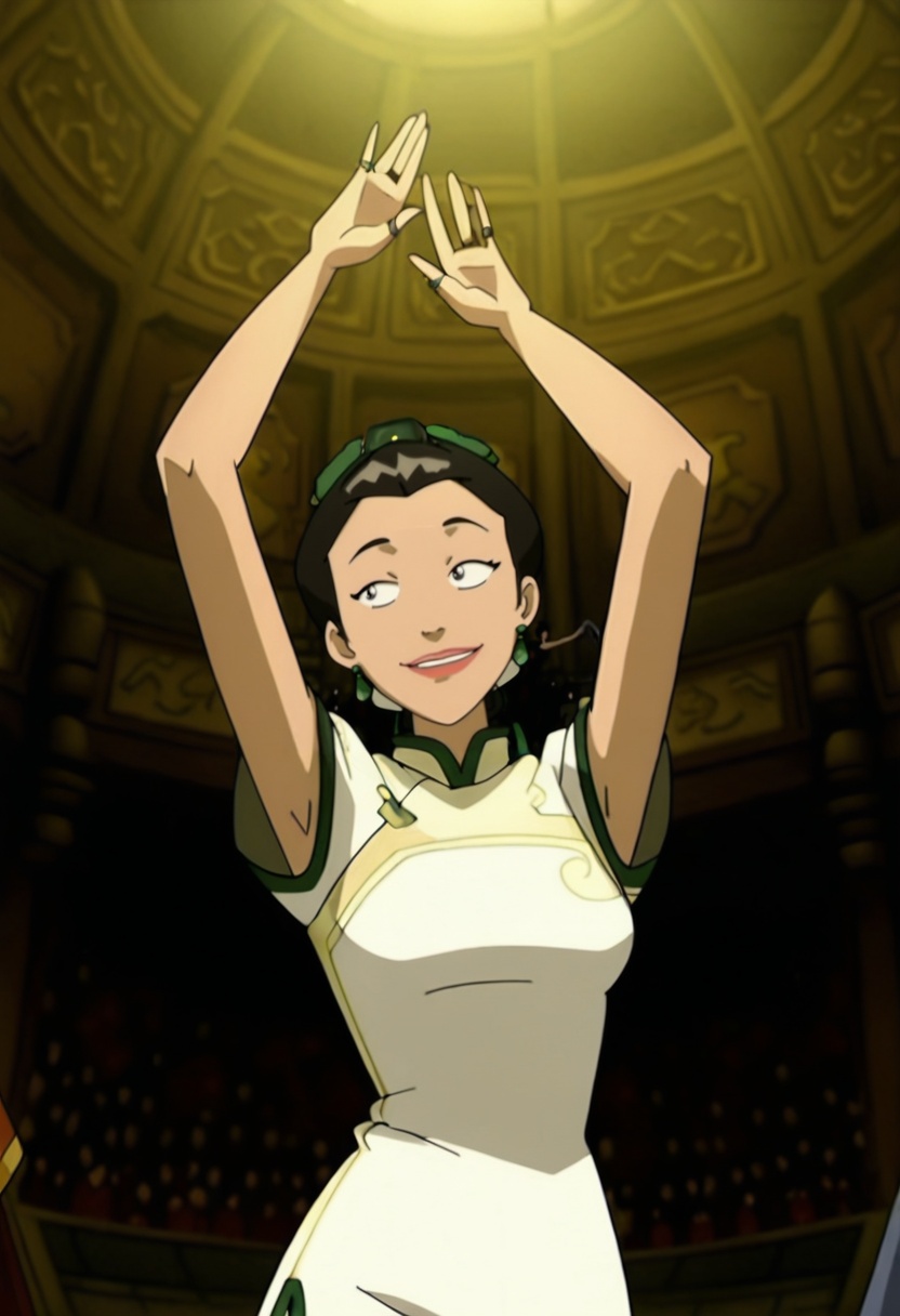 In the avatar TV animation style,  ring_girl_NPC,  1girl on Tensor.Art
