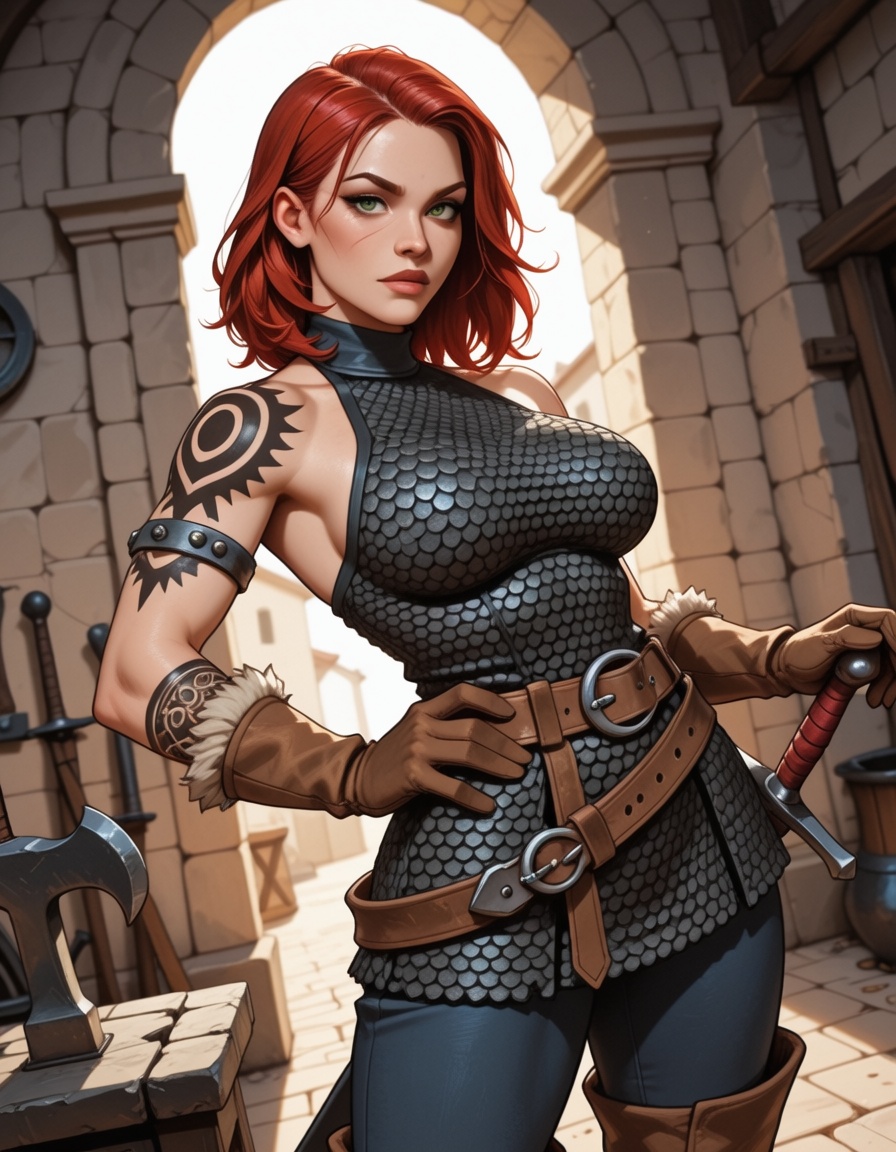 1girl,  weapon,  sword on Tensor.Art