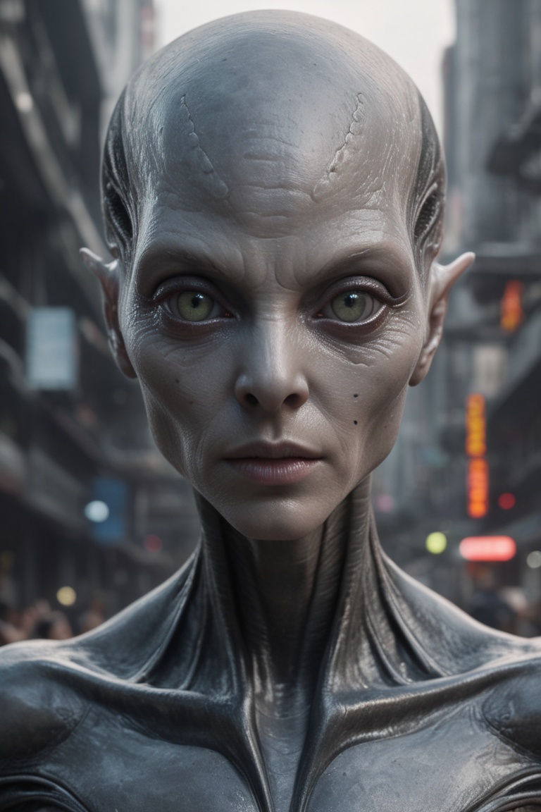 A cinematic shot of a )),  ufo,  sci-fi on Tensor.Art