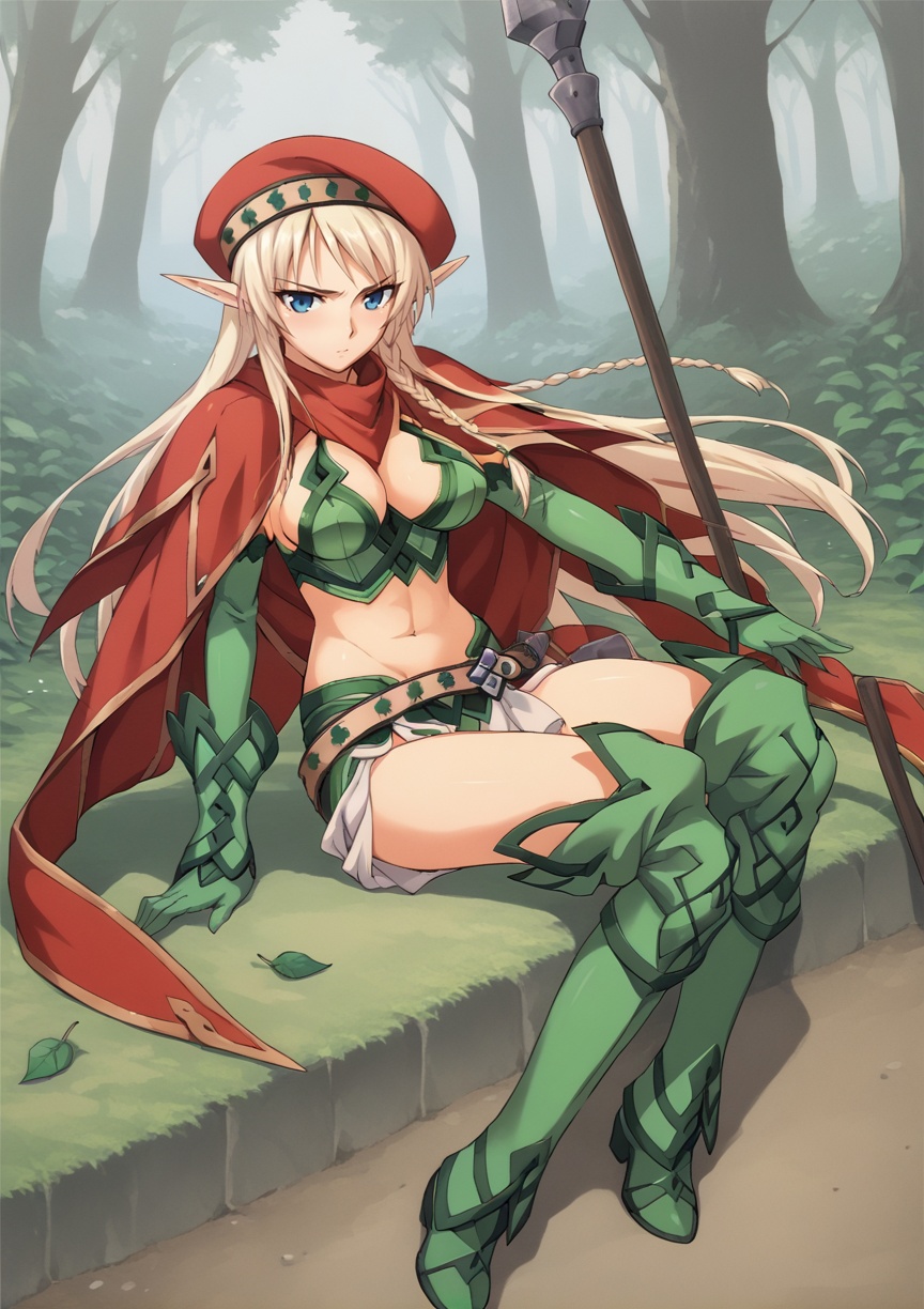 1girl,  elf,  solo on Tensor.Art