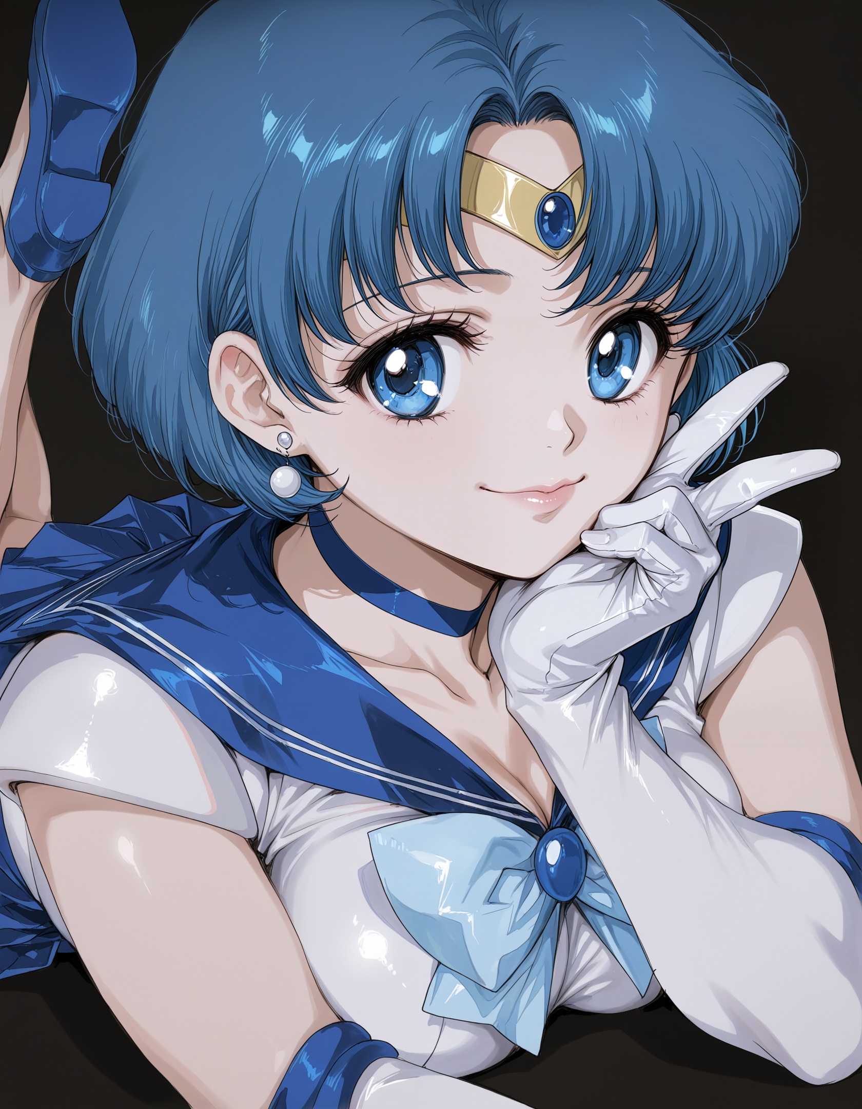 1girl,  mizuno ami,  bishoujo senshi sailor moon on Tensor.Art