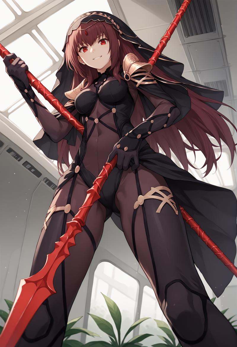 1girl,  long hair,  red hair on Tensor.Art