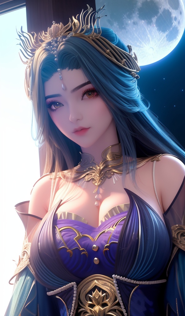 <lora:642-DA-完美世界-龙女:0.8>(,1girl, ,best quality, ),looking at viewer,  ,,ultra detailed background,ultra detailed background,ultra realistic 8k cg, ,masterpiece, spider lily,full moon, (cleavage), (),