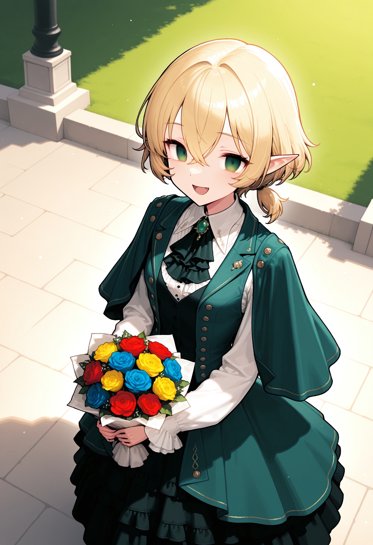 solo,  1girl,  blonde hair on Tensor.Art