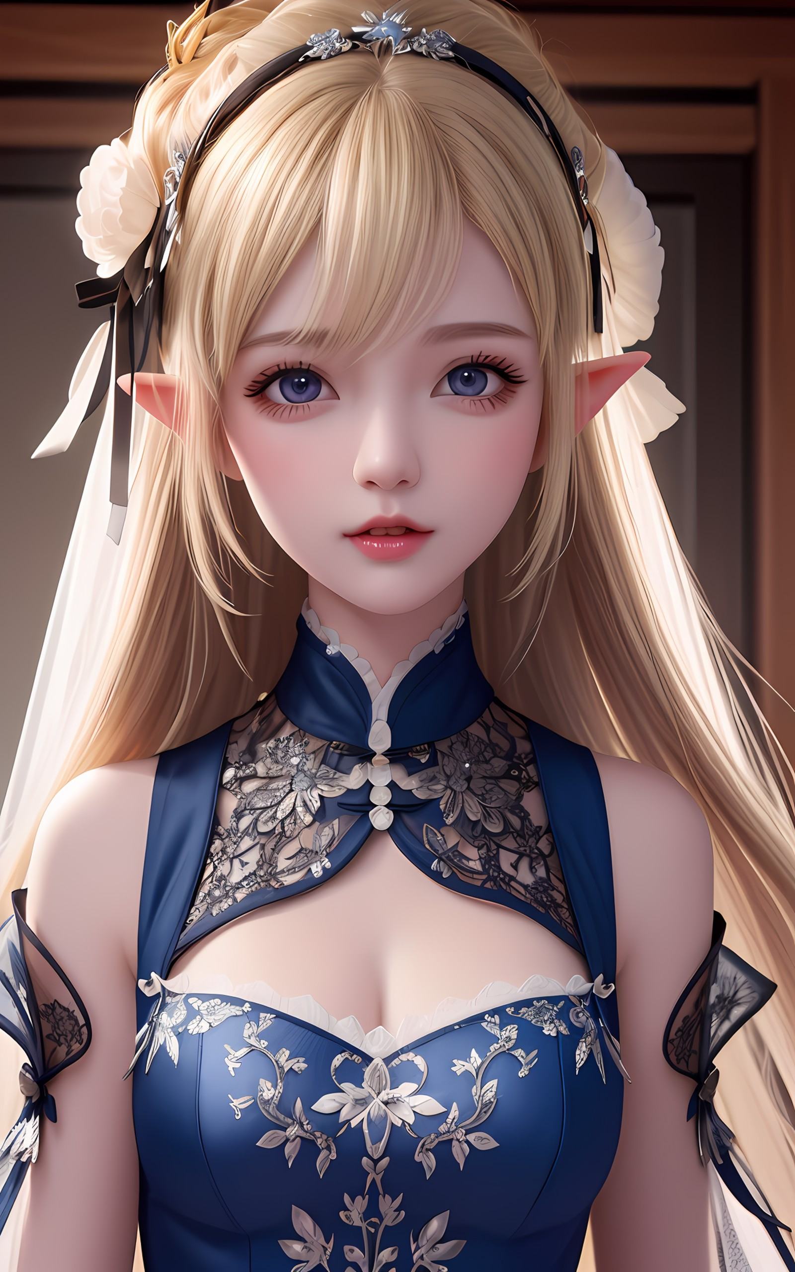 Elf girl,  (focus on female), on Tensor.Art