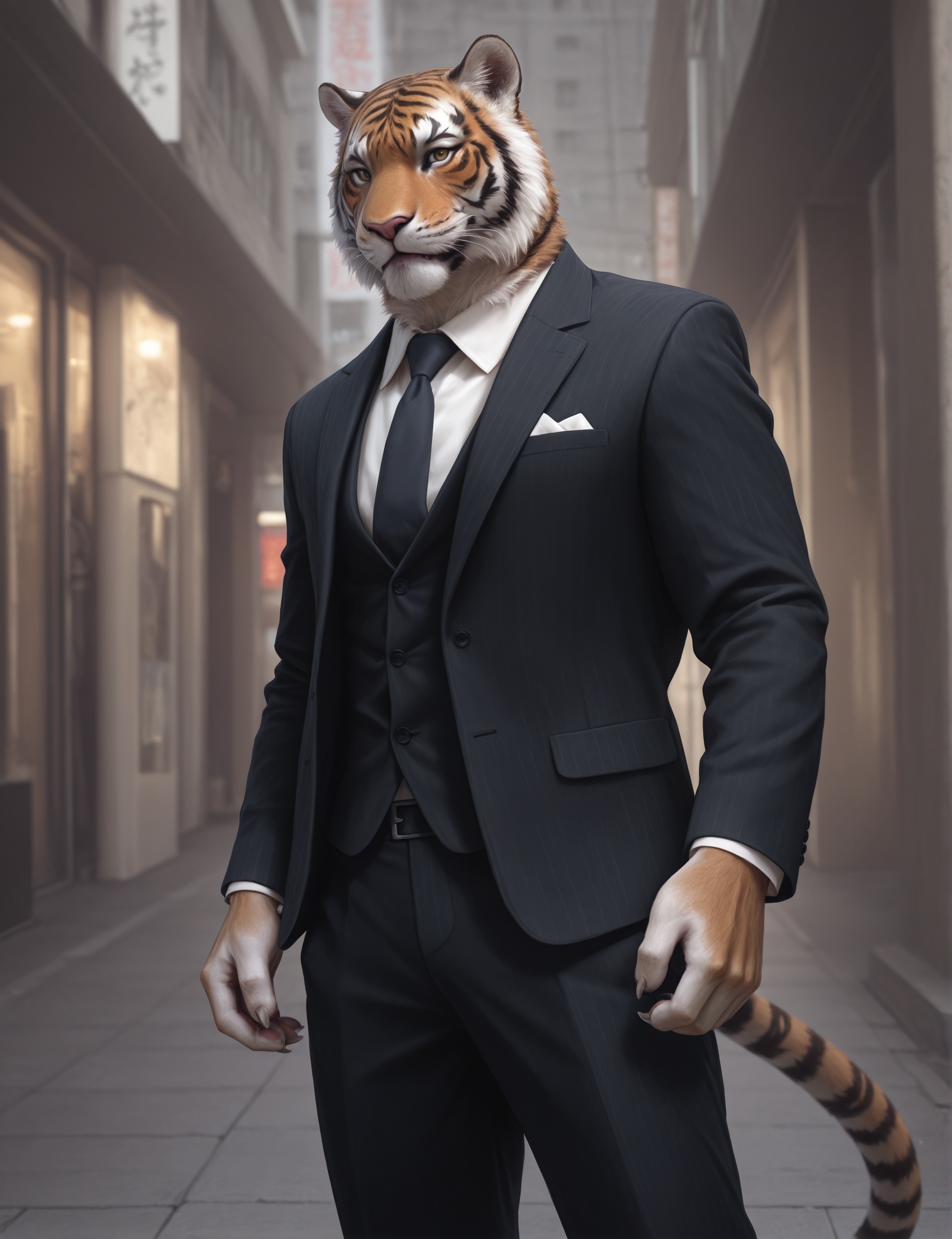 anthro,  tiger,  male on Tensor.Art