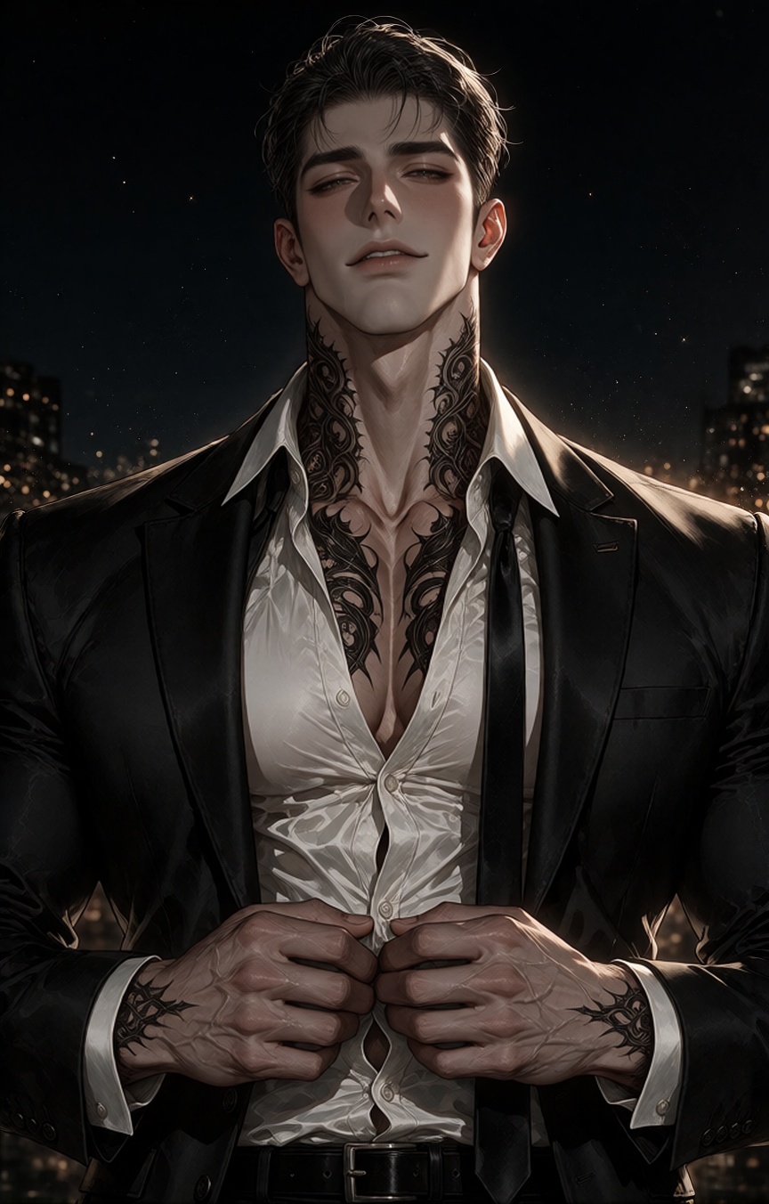 Polished manhwa-style illustration with fine clean linework,  soft cel shading with subtle painterly gradients,  a muted d...