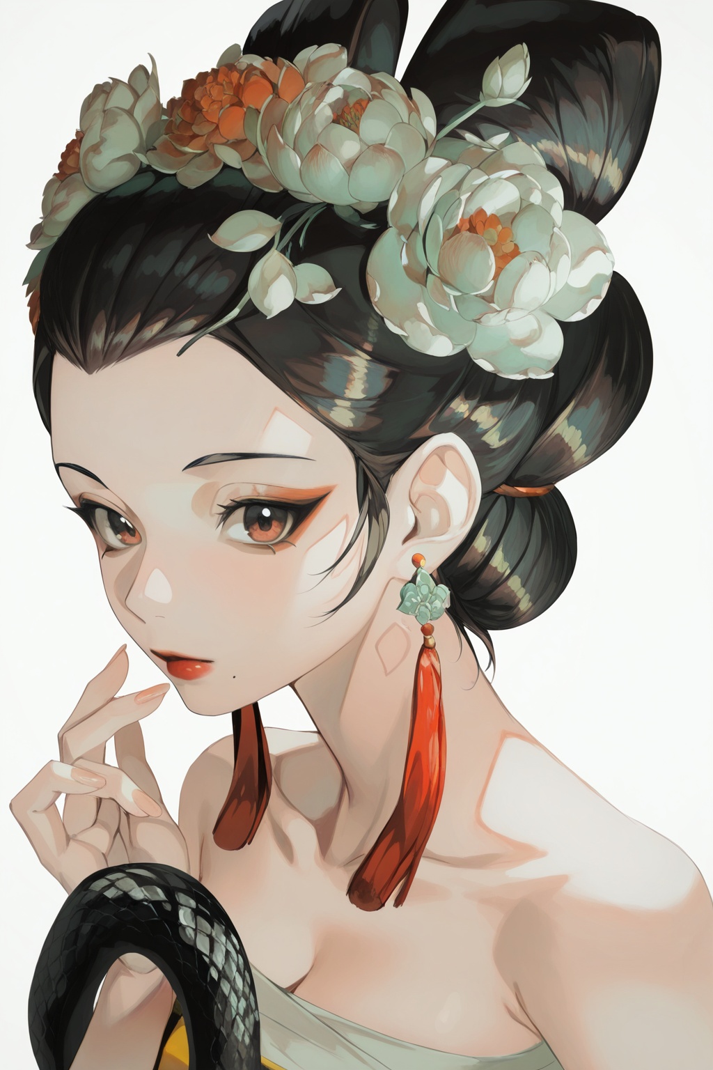 m7re,  1girl,  flower on Tensor.Art
