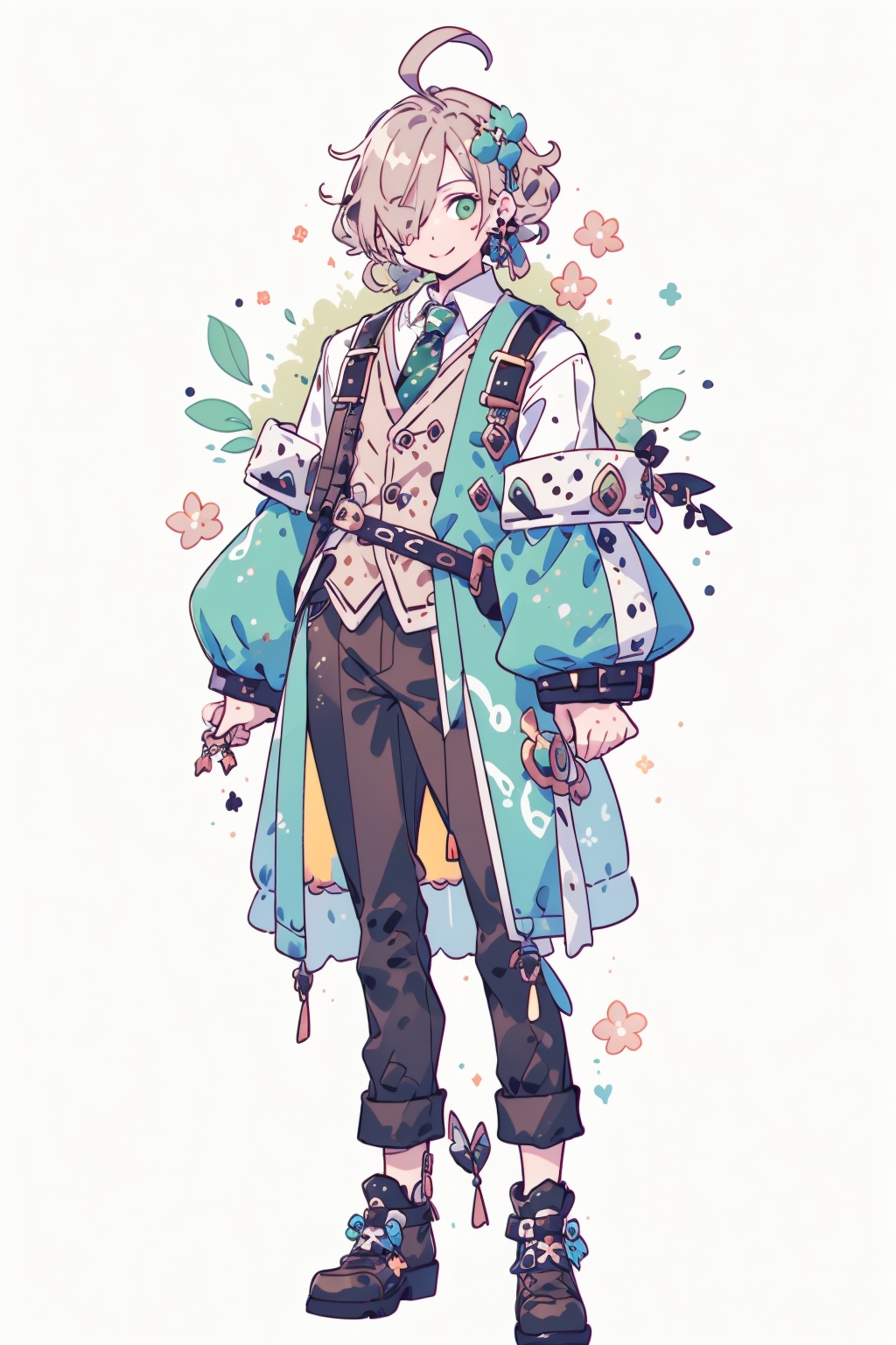 1boy,  virtual youtuber,  male focus on Tensor.Art