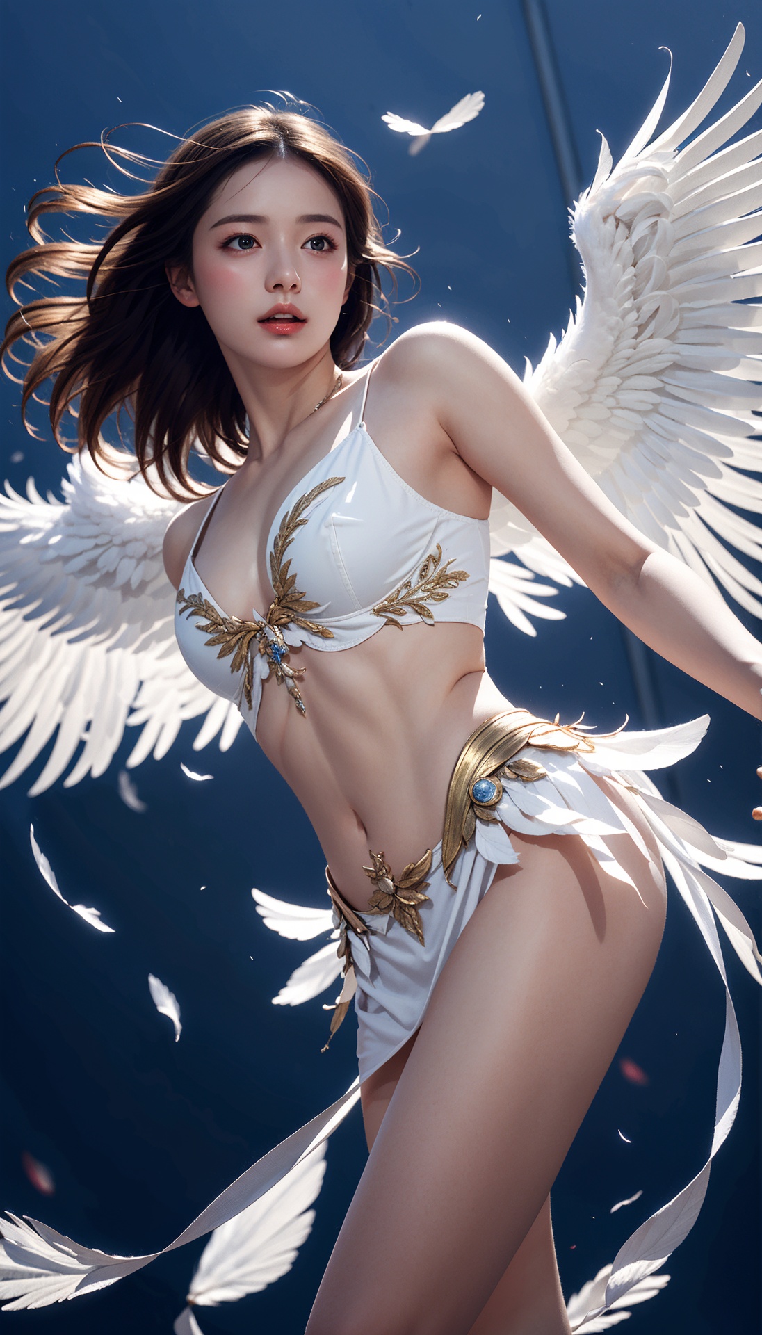 ultra detailed,  1girl,  white wings on Tensor.Art