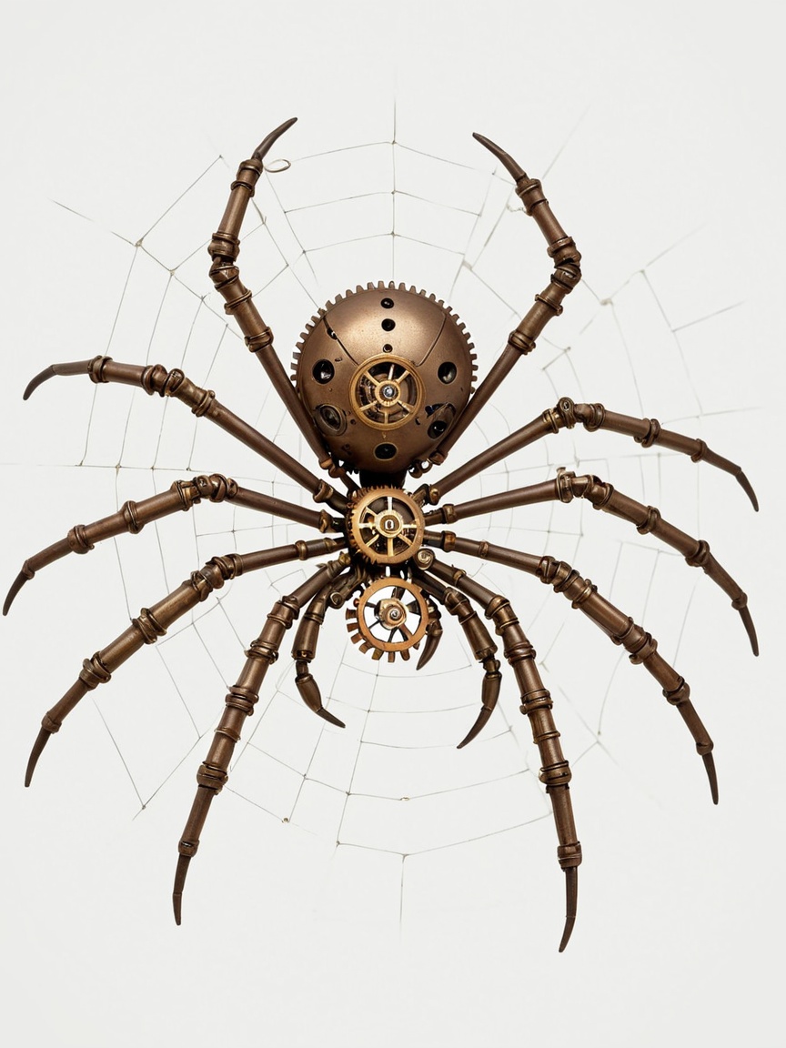 steampunk,  no humans,  gears on Tensor.Art