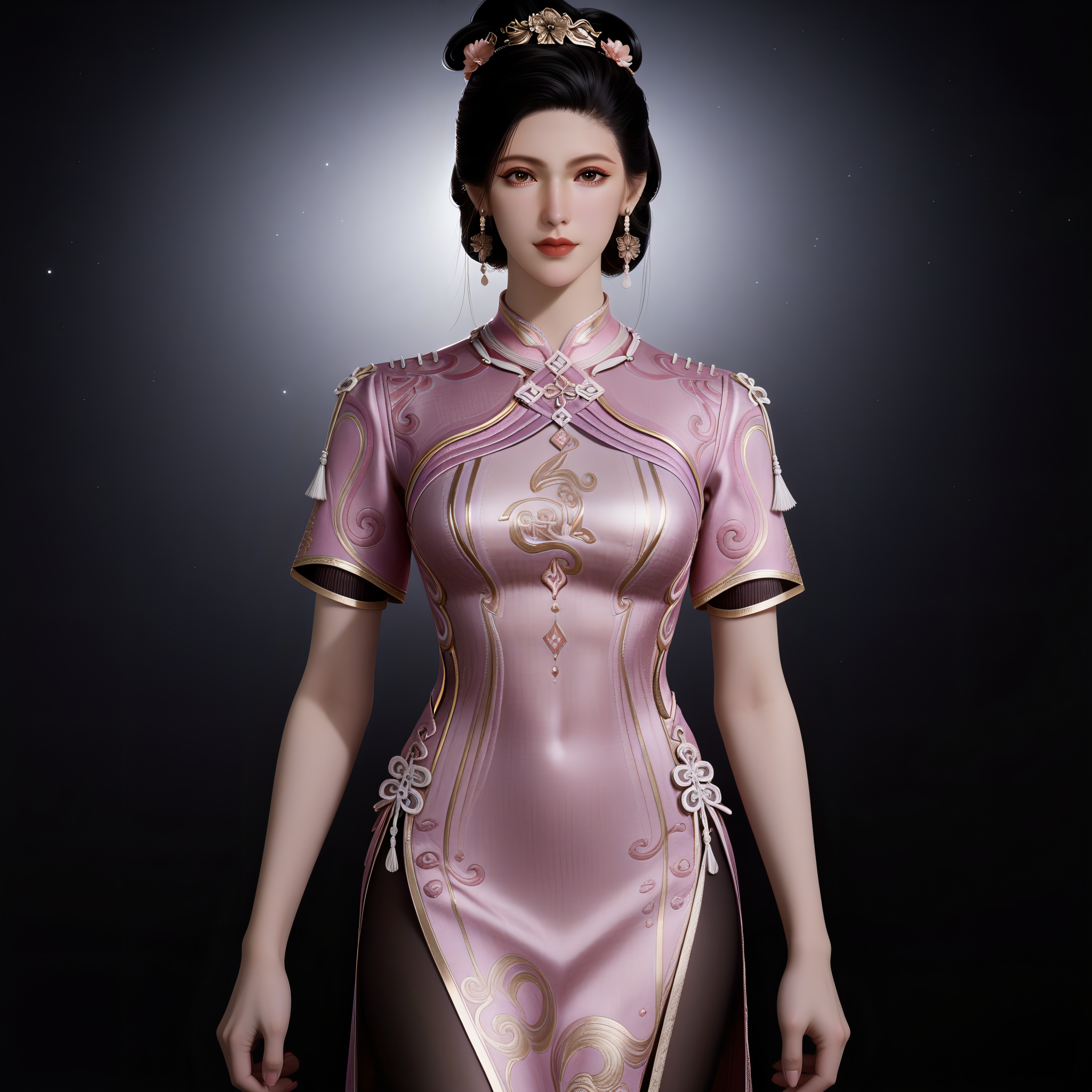 looking at viewer,  front view,  collarbone by 誠 on Tensor.Art