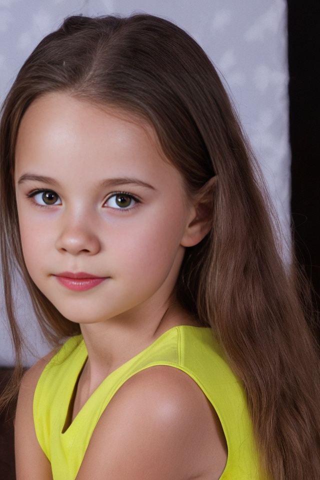 Little seven-year-old female child model,  BmHinaDW,  cute face on Tensor.Art