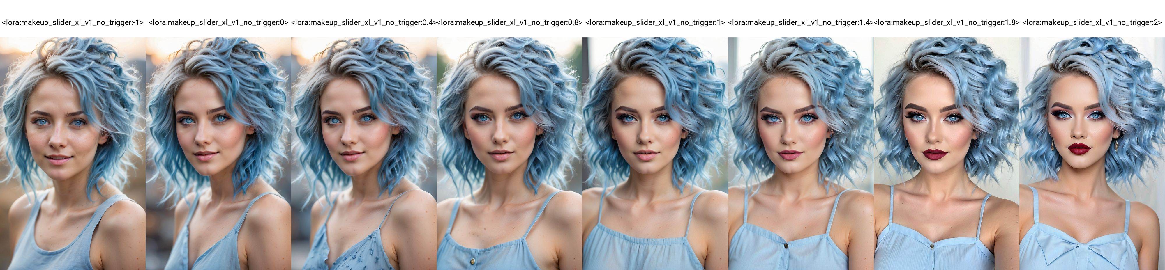 ultra-detailed,  ,  blue messy hair on Tensor.Art