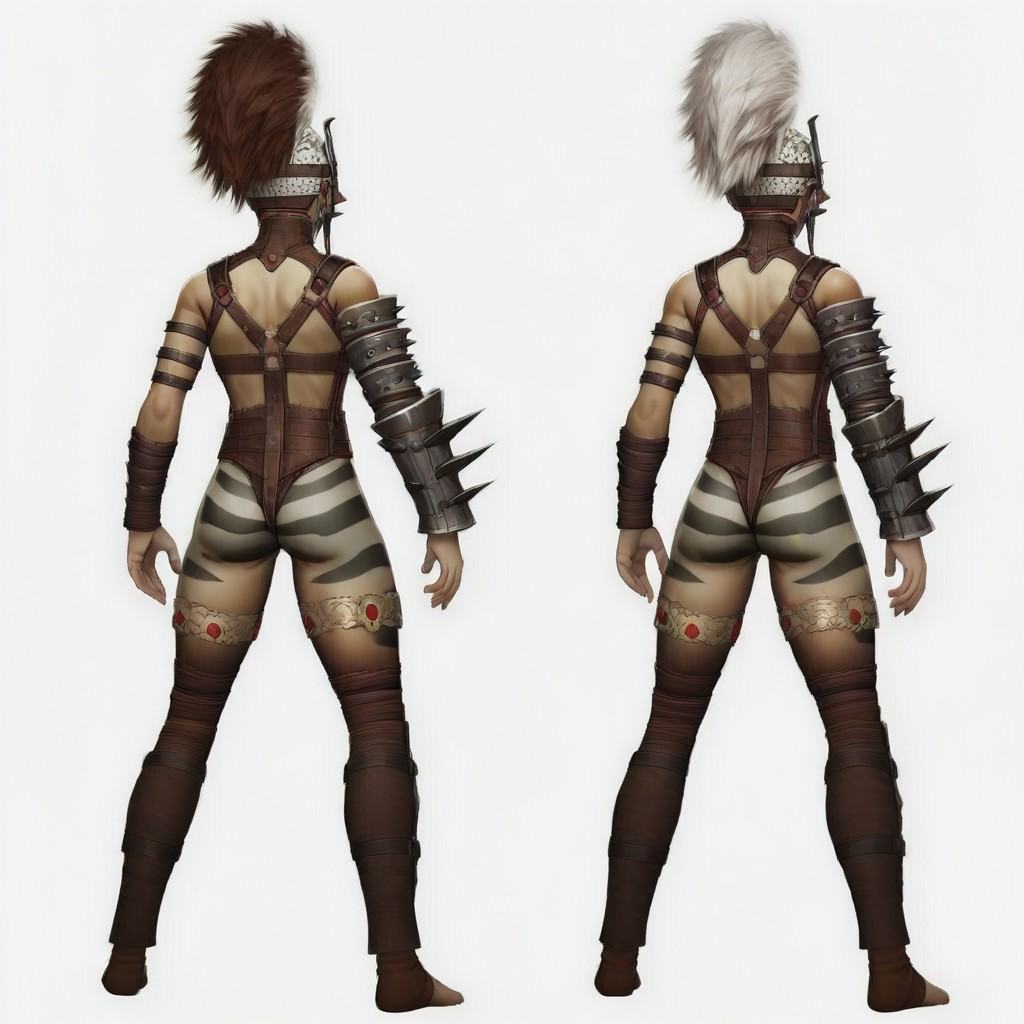 ferra,  in back off,  red and white mohawk crest on Tensor.Art