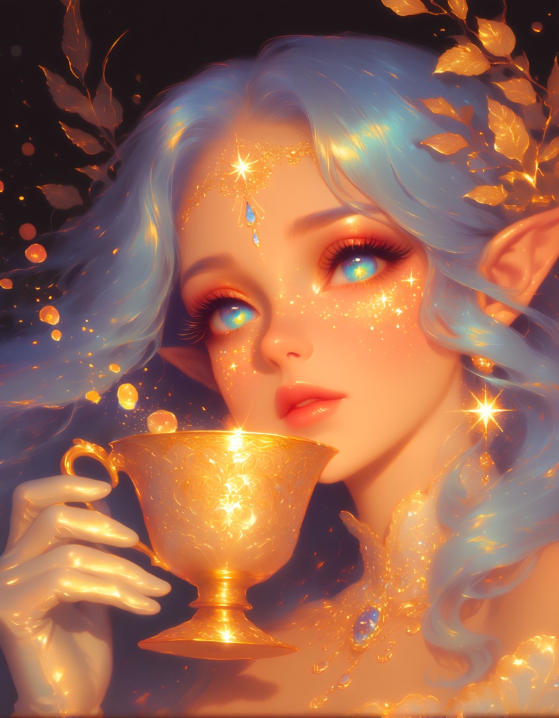 Sph,  sparkles,  soft pastel colors on Tensor.Art