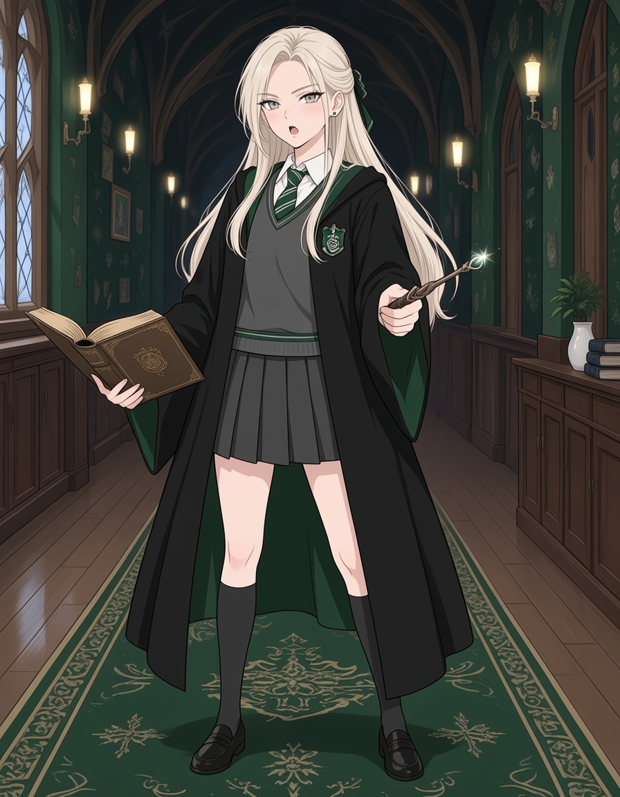 1girl,  looking at viewer,  hogwarts on Tensor.Art