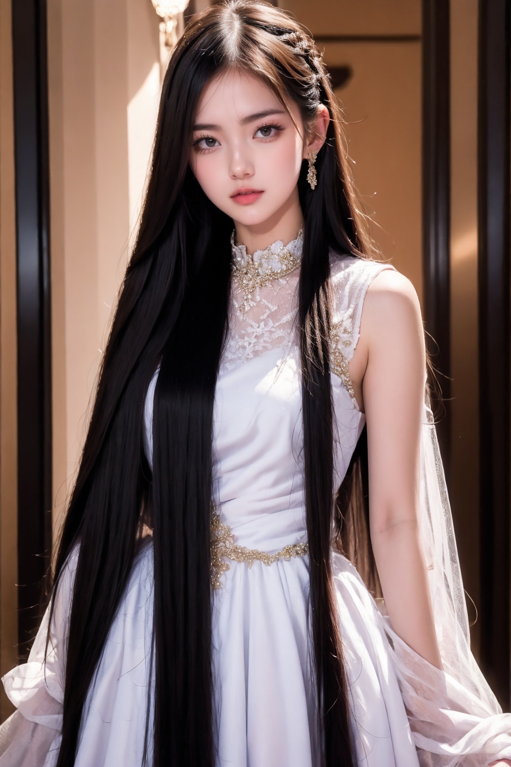 1girl,  long hair,  dress on Tensor.Art