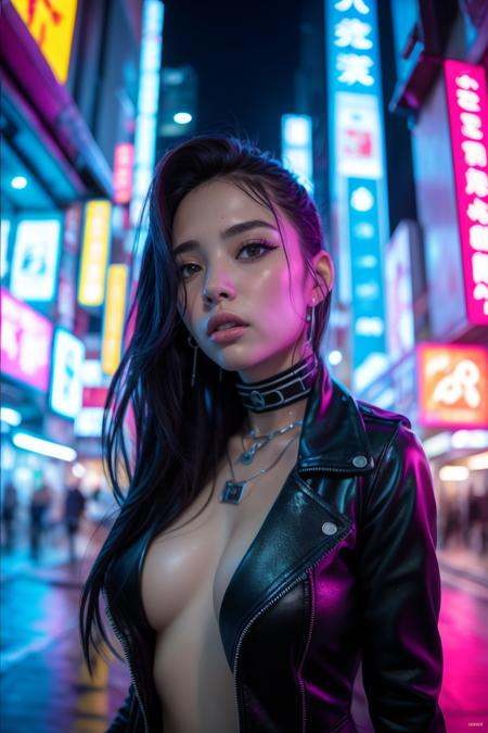 Cyberpunk,  1girl,  solo on Tensor.Art