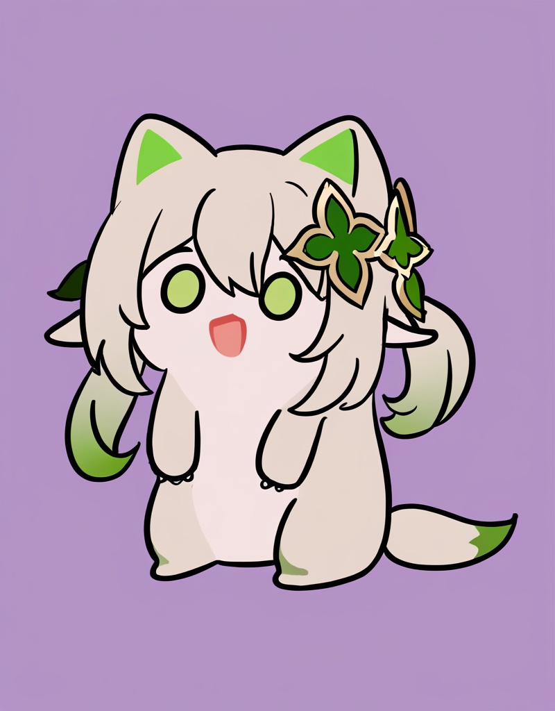 score_9_up,<lora:ponntaitachi-pony:1>,chibi,no humans,nahida \(genshin impact\), animal ears, cat ears, simple background,